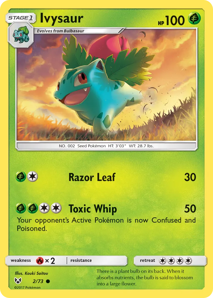Ivysaur — Shining Legends — Pokemon