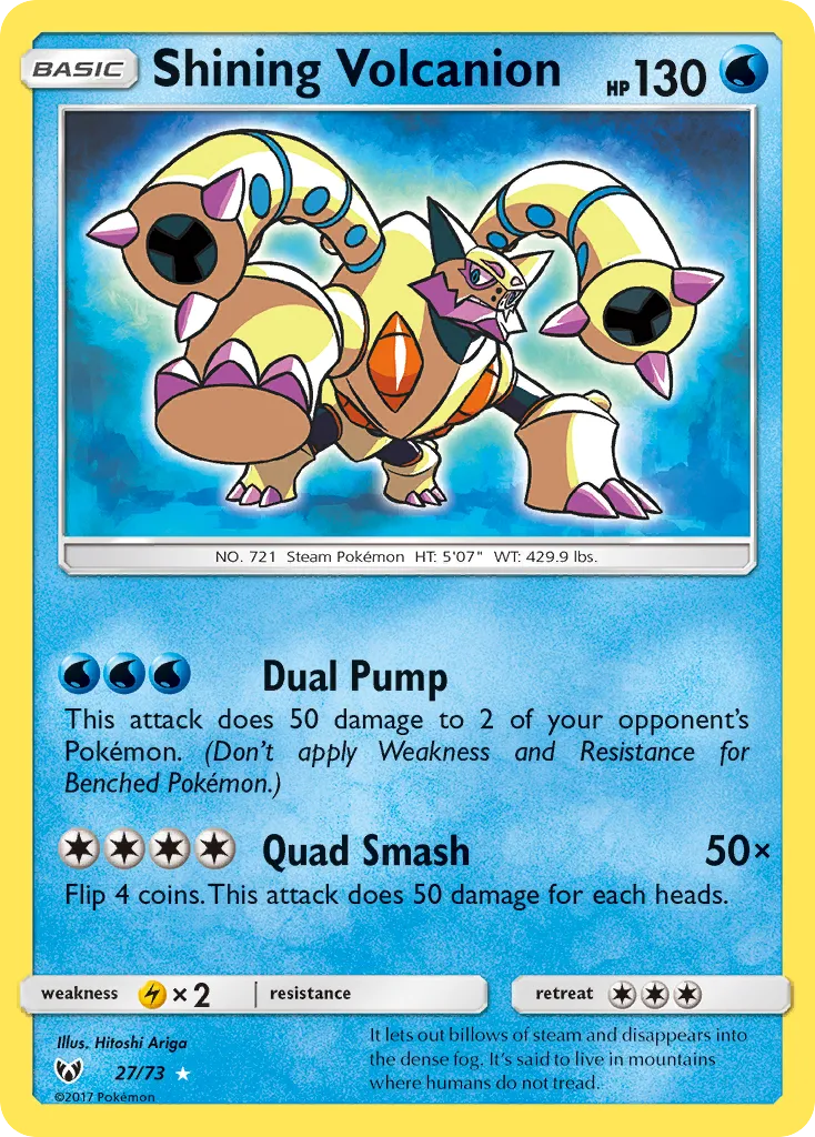 Shining Volcanion — Shining Legends — Pokémon