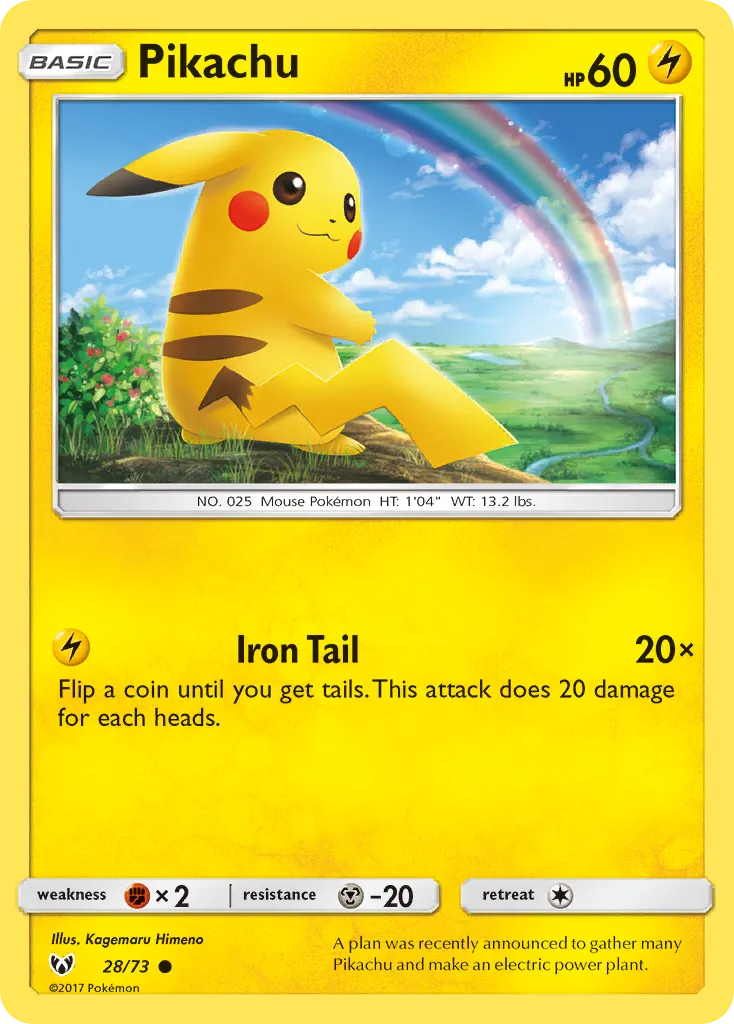 Pikachu — Shining Legends — Pokémon
