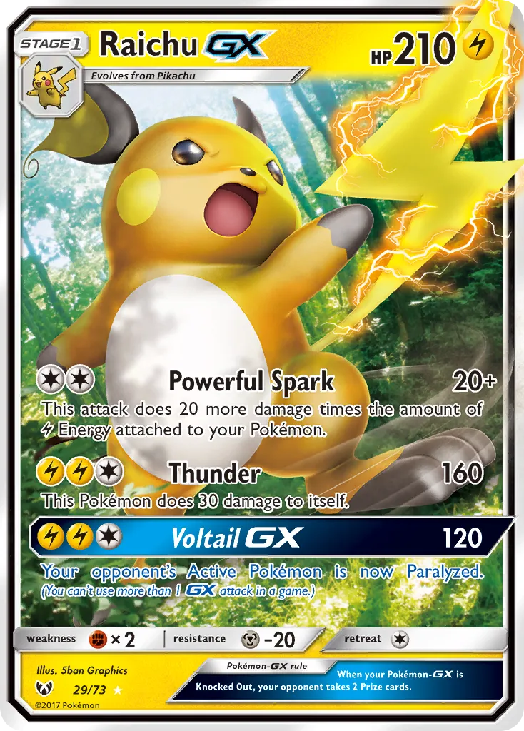 Raichu GX — Shining Legends — Pokémon