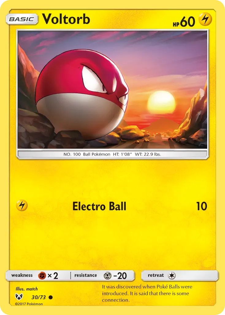 Voltorb — Shining Legends — Pokémon
