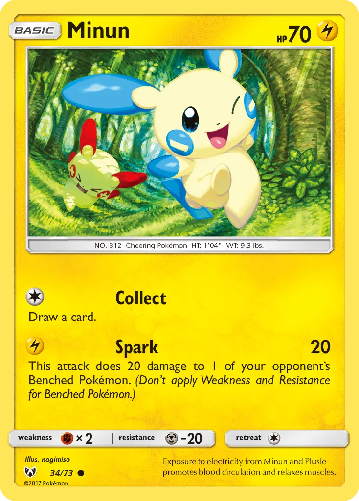 Minun — Shining Legends — Pokémon