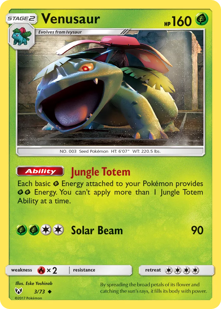 Venusaur — Shining Legends — Pokemon