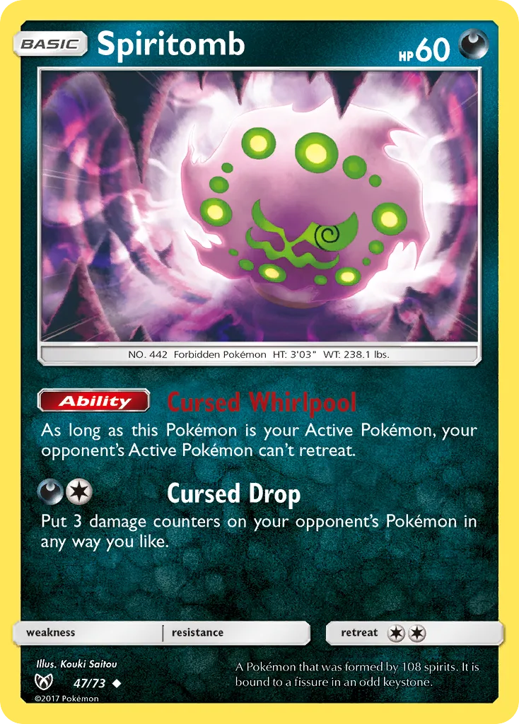 Spiritomb — Shining Legends — Pokémon