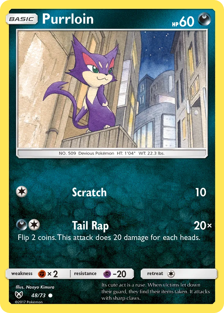 Purrloin — Shining Legends — Pokémon