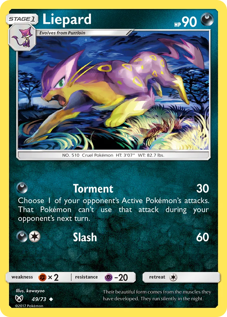 Liepard from Shining Legends - Pokemon