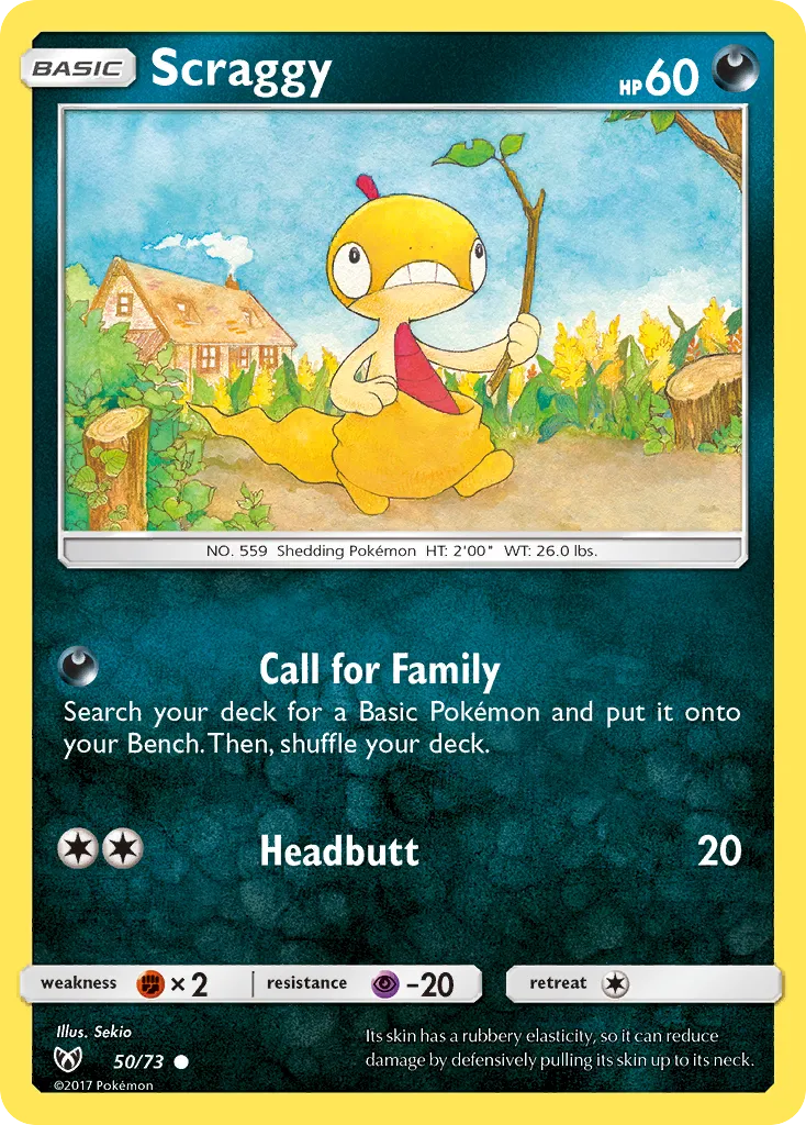 Scraggy — Shining Legends — Pokémon