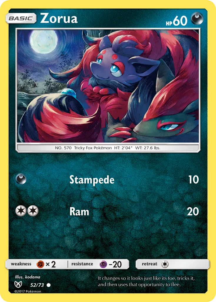Zorua — Shining Legends — Pokemon