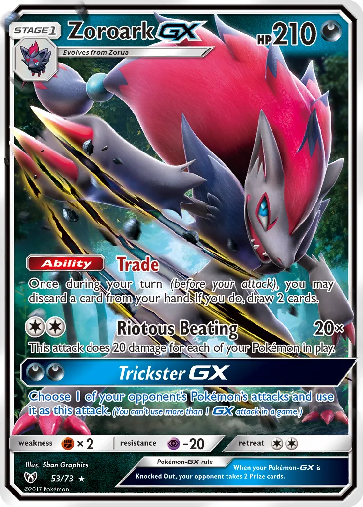 Zoroark GX — Shining Legends — Pokemon