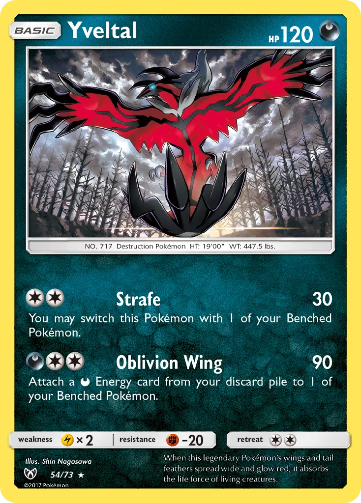 Yveltal — Shining Legends — Pokemon