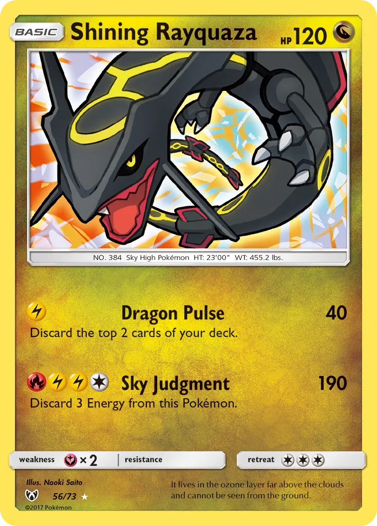 Shining Rayquaza — Shining Legends — Pokémon