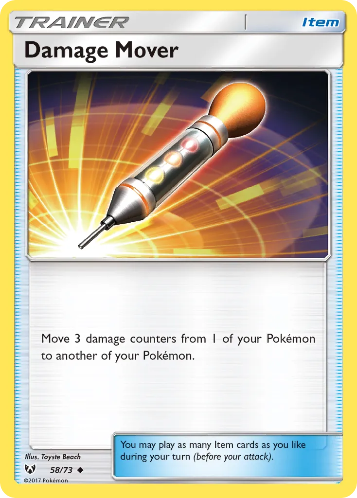 Damage Mover — Shining Legends — Pokémon