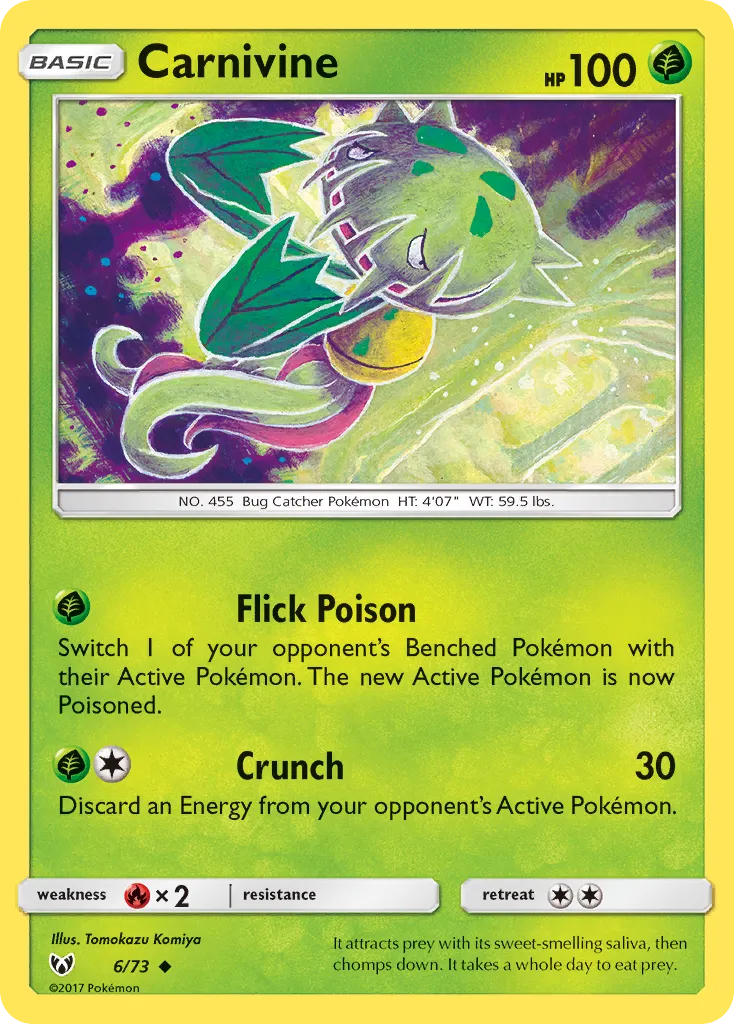 Carnivine — Shining Legends — Pokémon