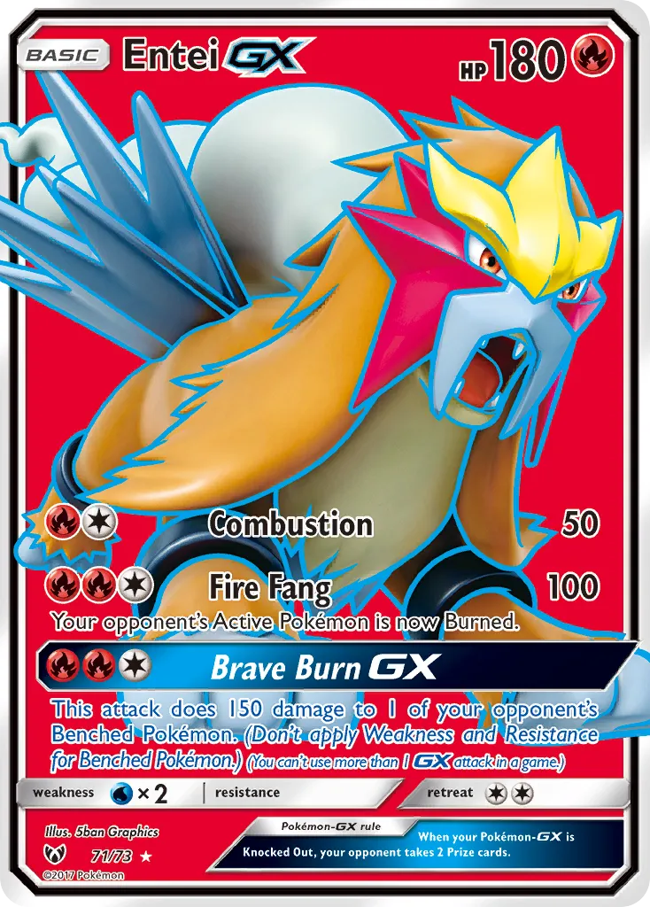Entei GX — Shining Legends — Pokémon