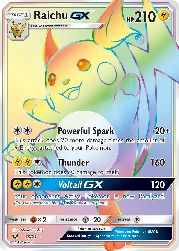 Raichu GX — Shining Legends — Pokémon