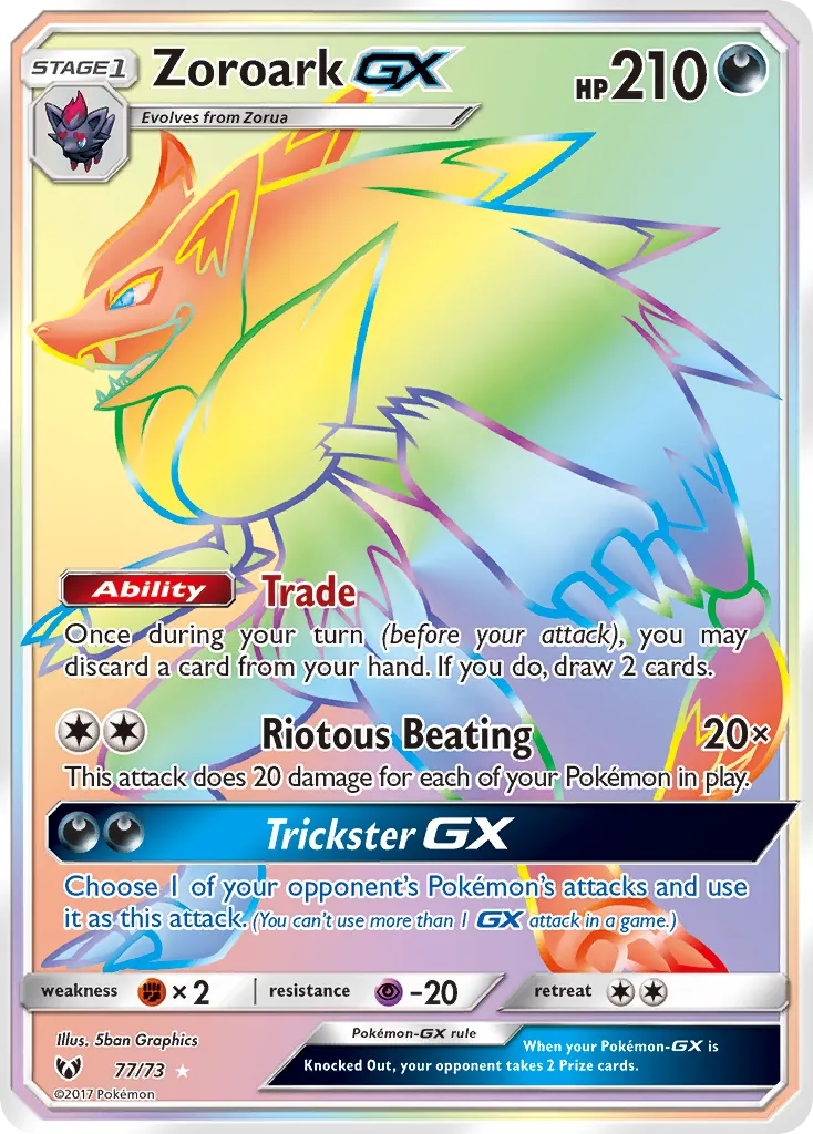 Zoroark GX — Shining Legends — Pokémon