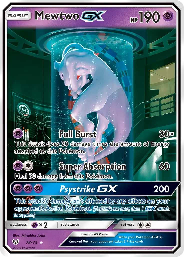 Mewtwo GX — Shining Legends — Pokémon