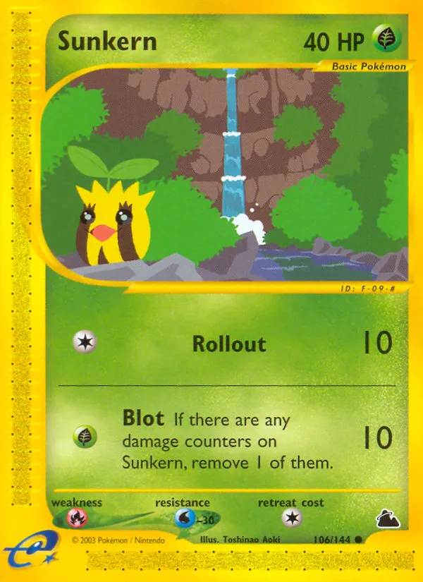 Sunkern from Skyridge - Pokemon
