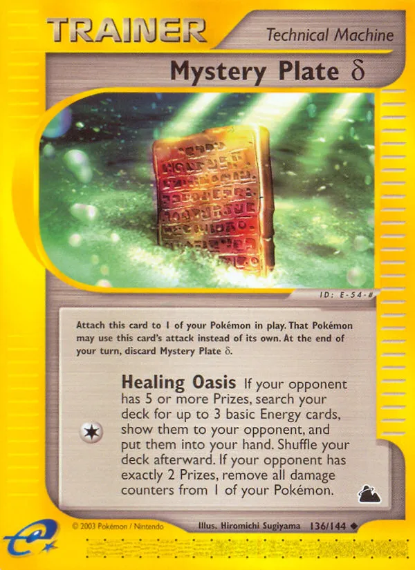 Mystery Plate Delta — Skyridge — Pokemon