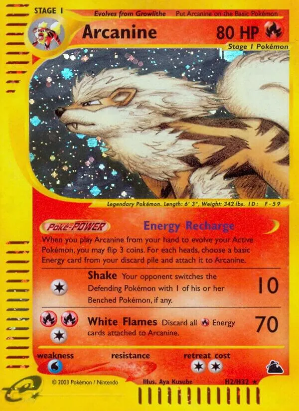 Arcanine — Skyridge — Pokemon