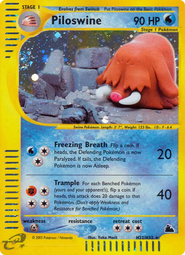 Piloswine — Skyridge — Pokemon