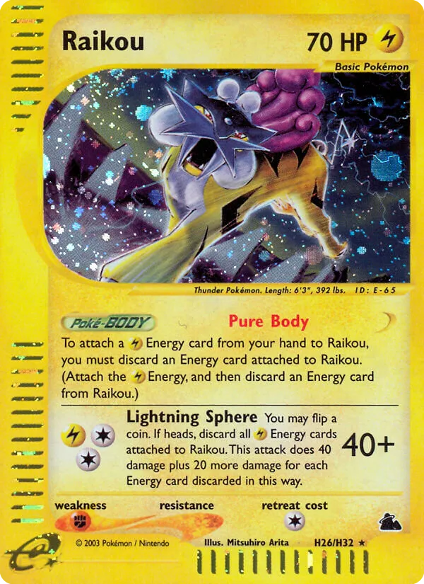 Raikou — Skyridge — Pokemon