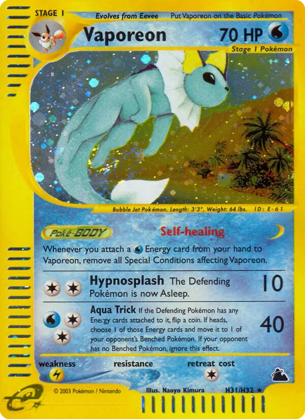 Vaporeon — Skyridge — Pokemon
