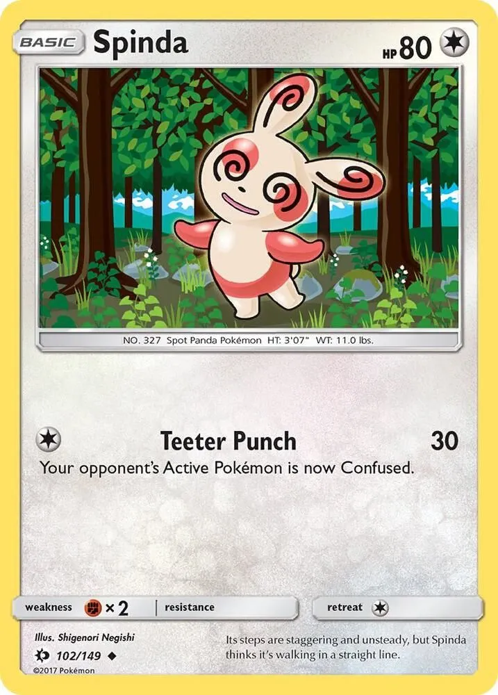 Spinda — SM Base Set — Pokémon