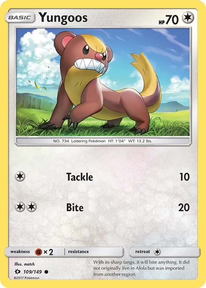 Yungoos — SM Base Set — Pokémon