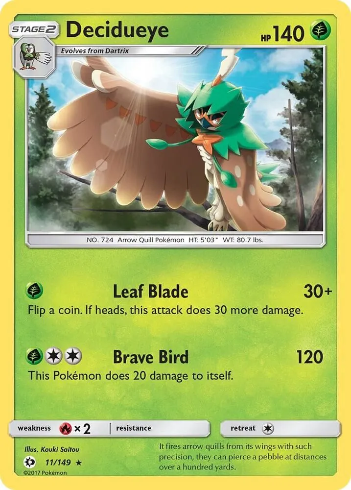 Decidueye — SM Base Set — Pokémon