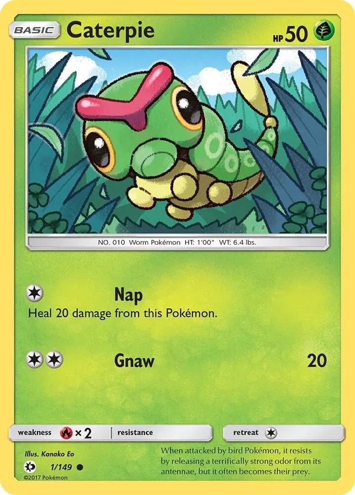 Caterpie — SM Base Set — Pokémon