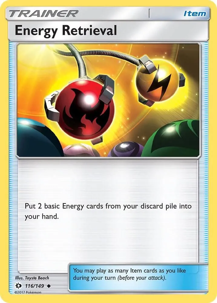 Energy Retrieval — SM Base Set — Pokémon