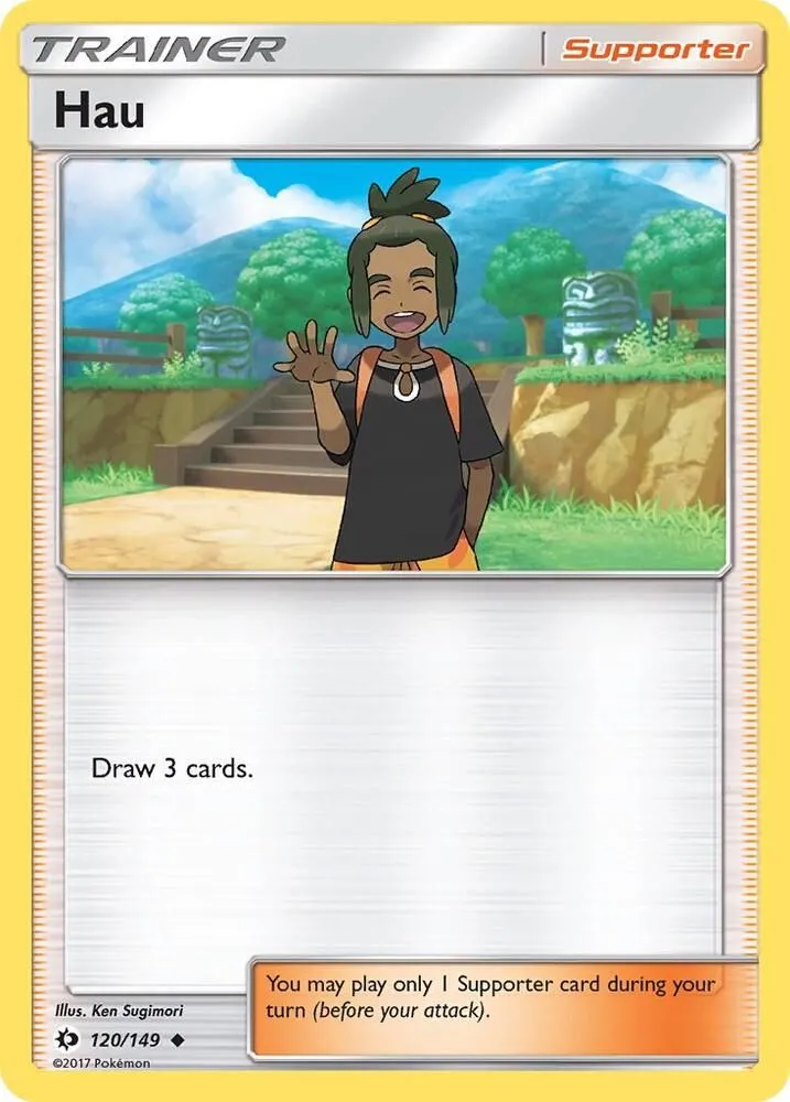 Hau — SM Base Set — Pokémon