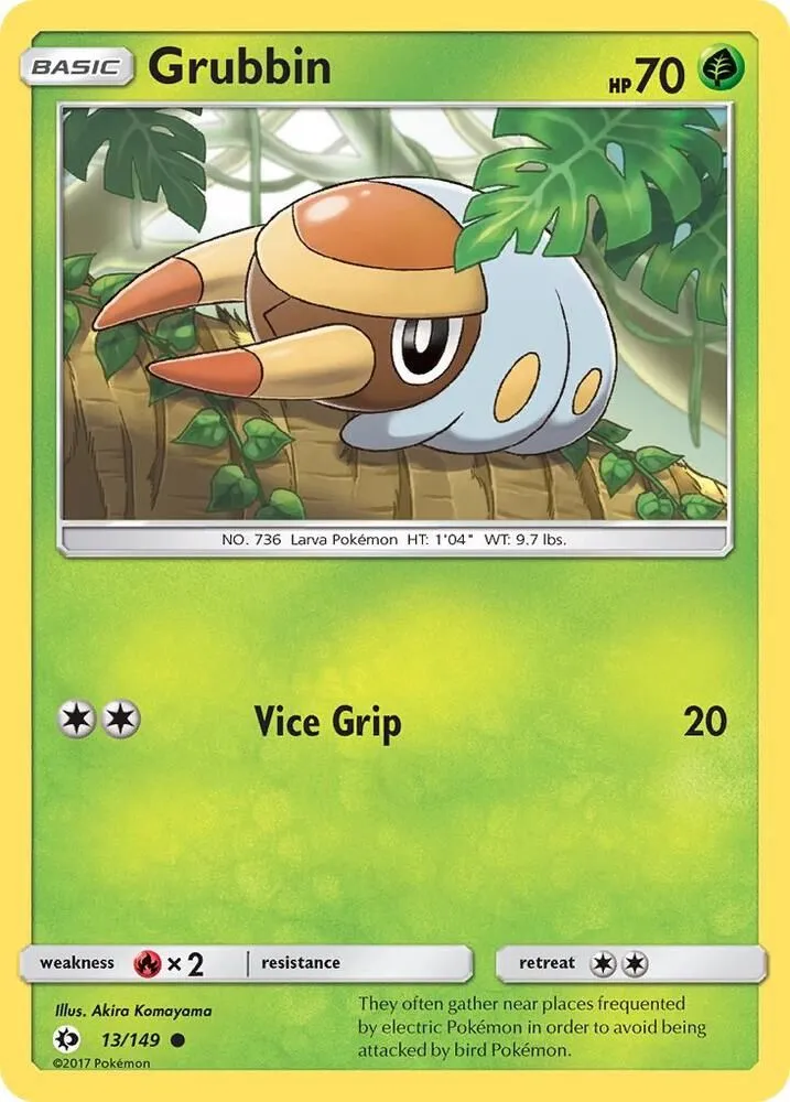 Grubbin — SM Base Set — Pokémon