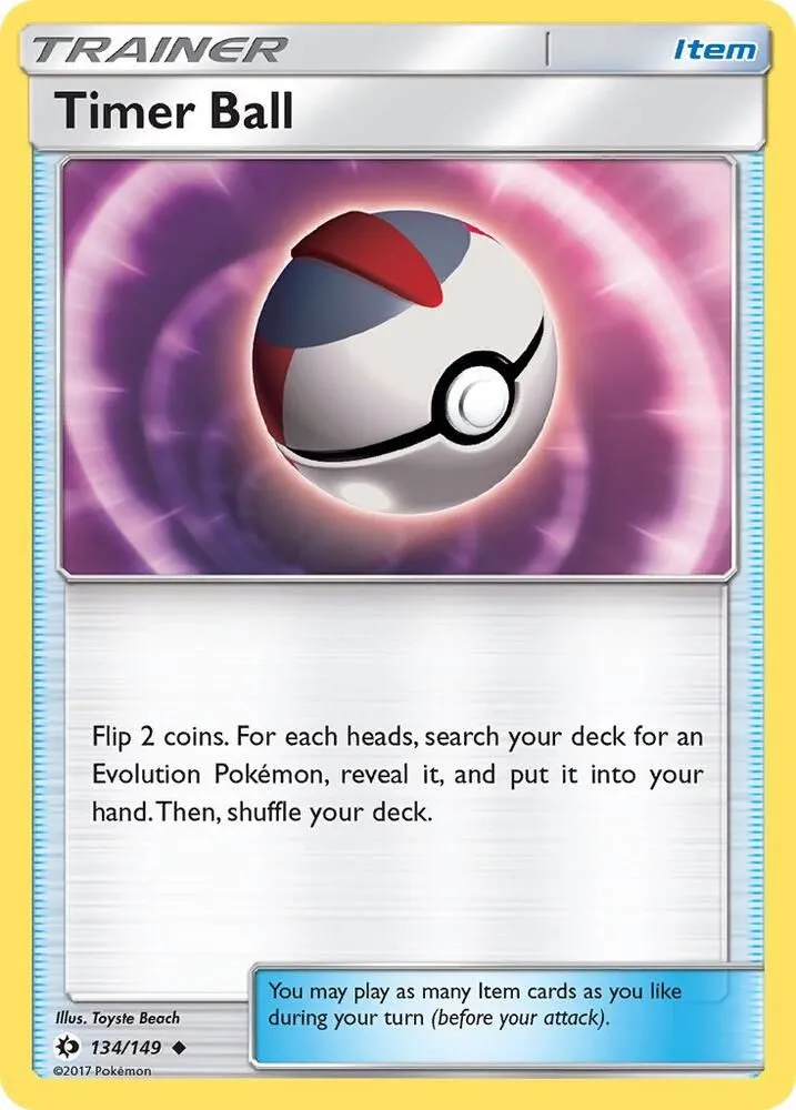 Timer Ball — SM Base Set — Pokémon