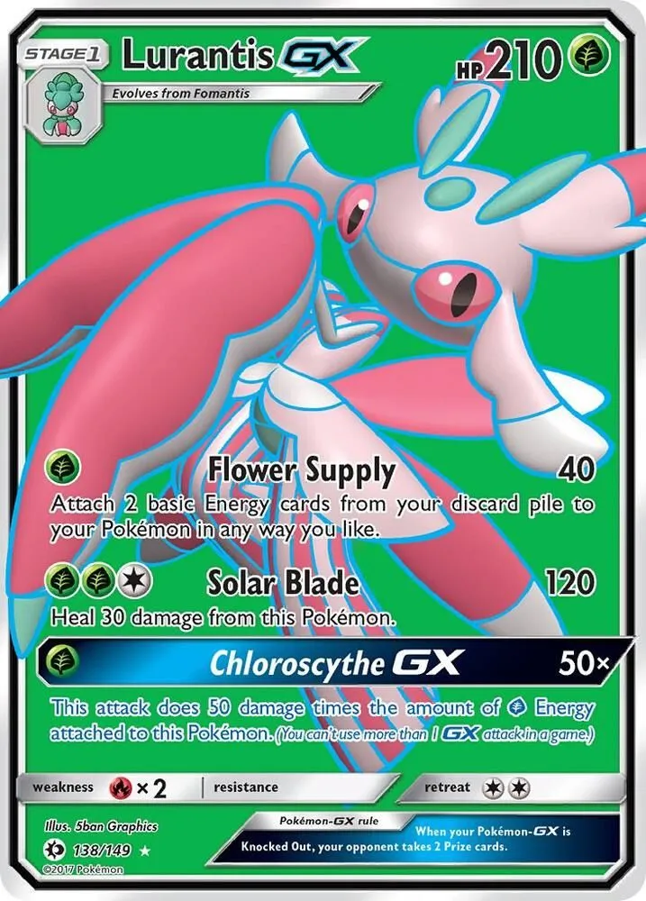 Lurantis GX — SM Base Set — Pokémon