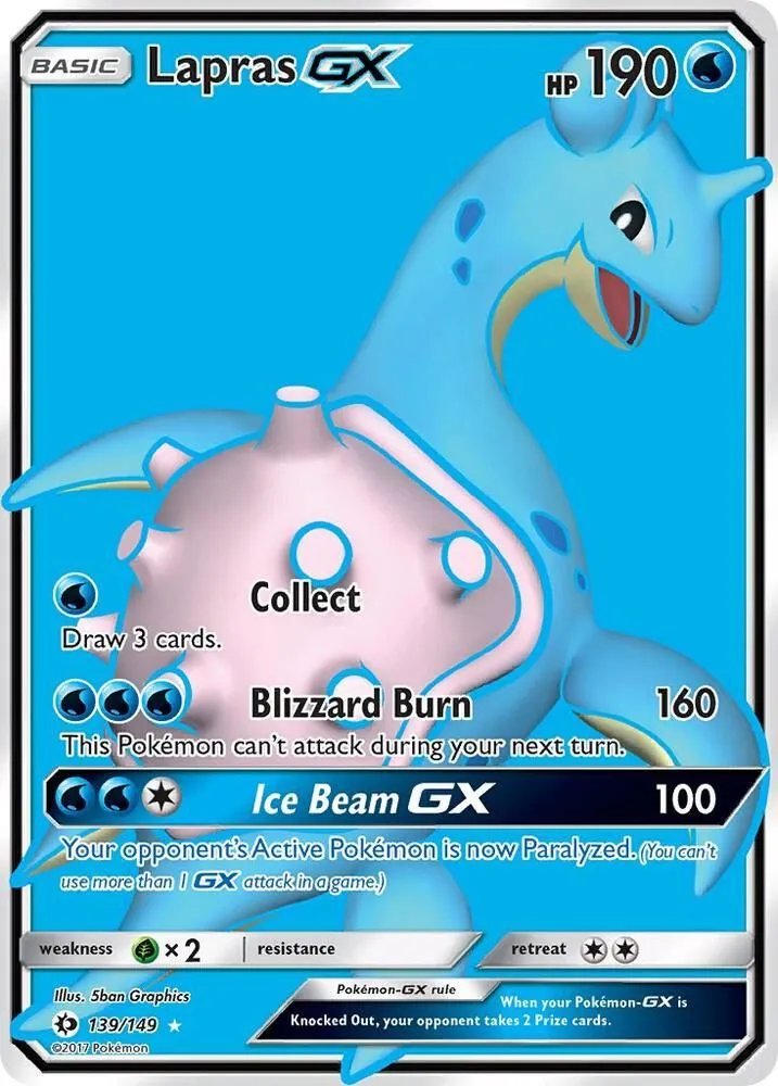 Lokhlass GX from SM Base Set - Pokemon