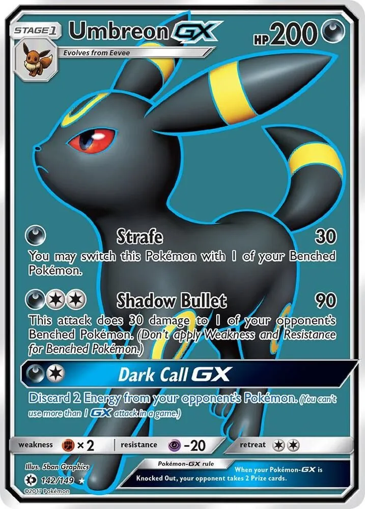 Umbreon GX — SM Base Set — Pokémon
