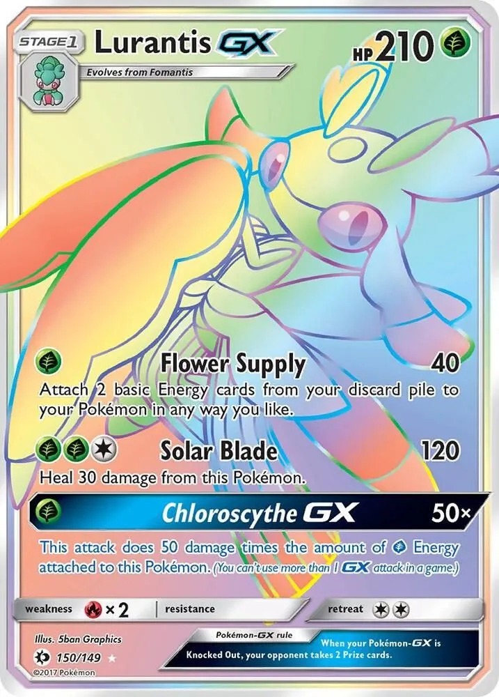 Lurantis GX — SM Base Set — Pokémon