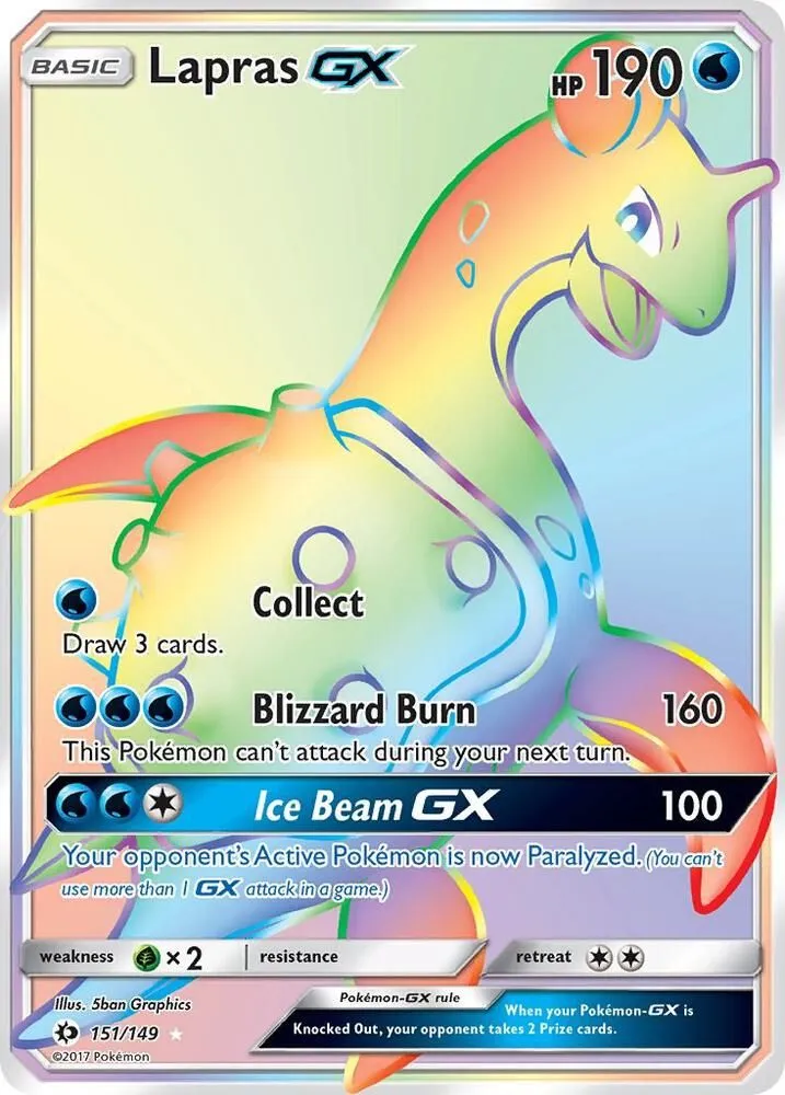 Lokhlass GX — SM Base Set — Pokémon