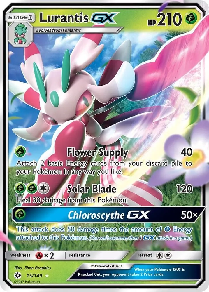 Lurantis GX — SM Base Set — Pokémon