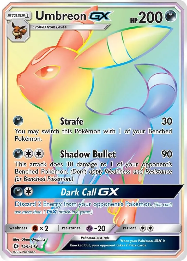 Umbreon GX — SM Base Set — Pokémon