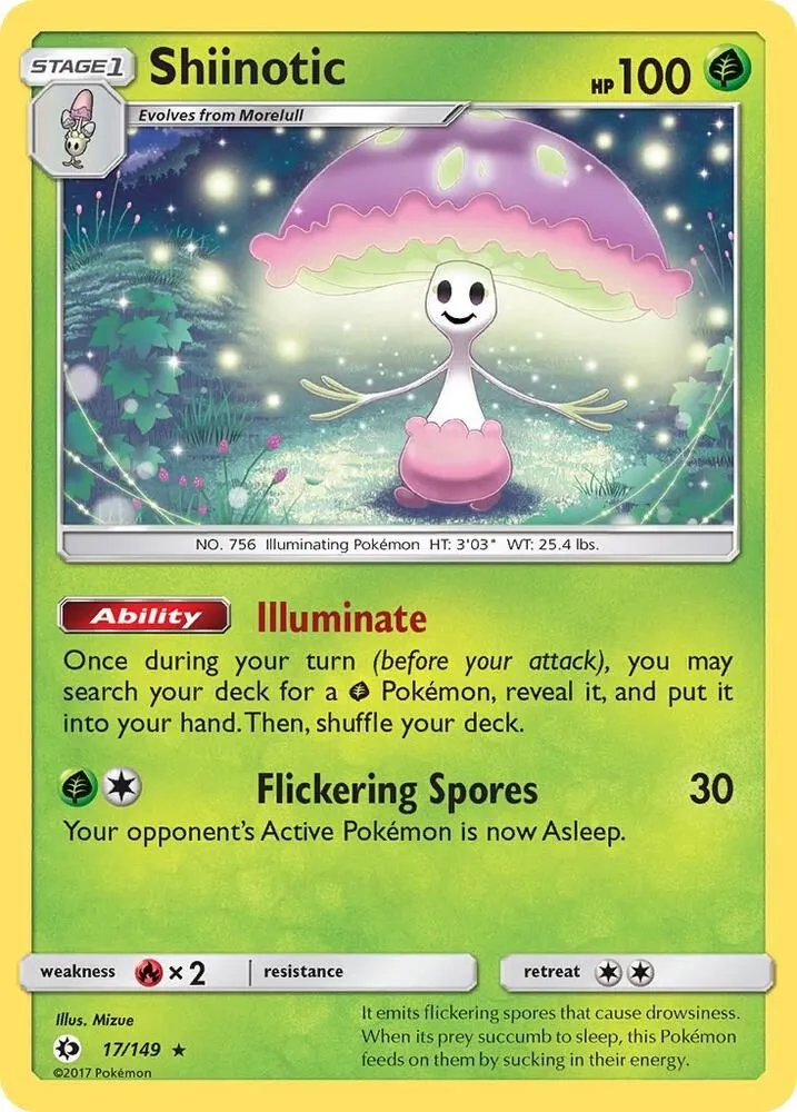 Shiinotic — SM Base Set — Pokemon