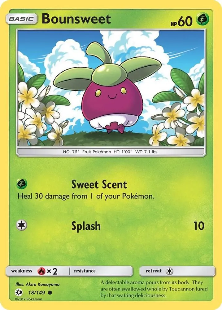 Bounsweet — SM Base Set — Pokémon