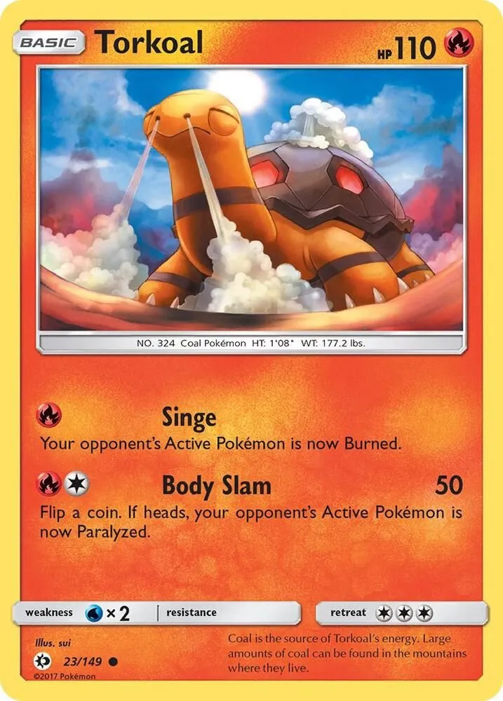 Chartor — SM Base Set — Pokémon