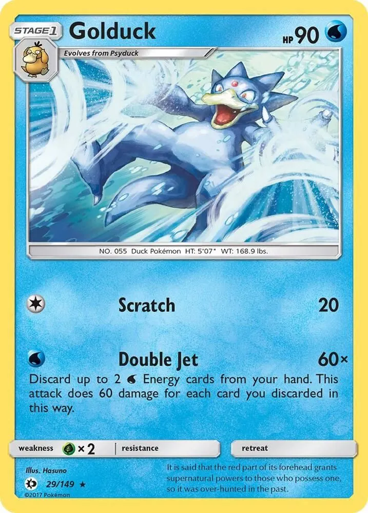 Golduck — SM Base Set — Pokémon