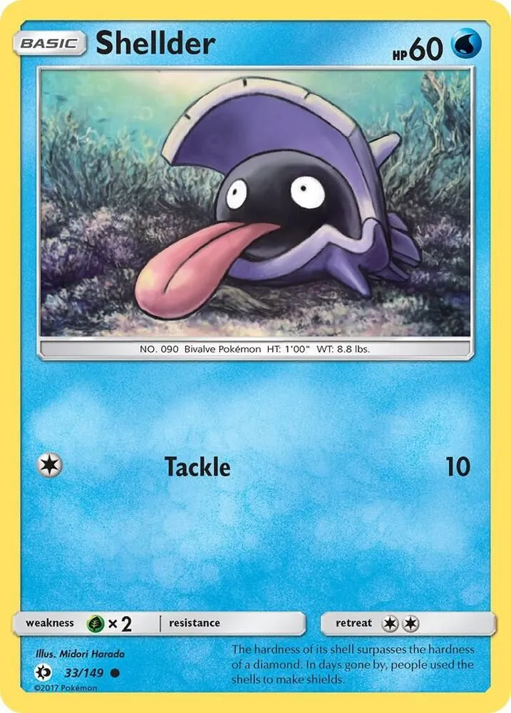 Shellder — SM Base Set — Pokémon