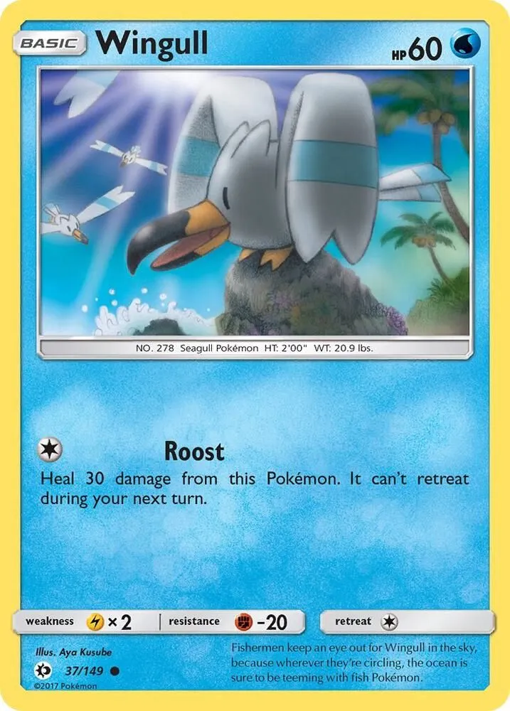 Wingull — SM Base Set — Pokémon