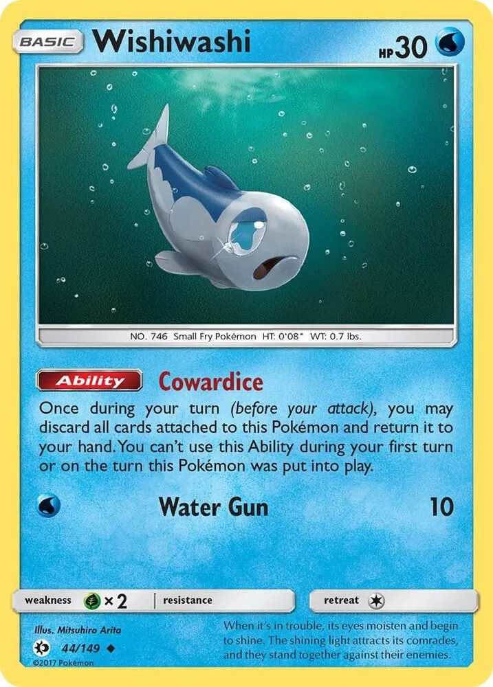 Wishiwashi — SM Base Set — Pokémon