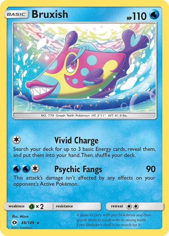 Bruxish — SM Base Set — Pokémon